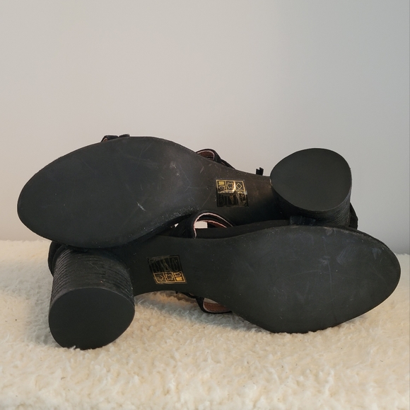 Jeffrey Campbell Despina Strappy Sandal Heel Shoes Black Size 8.5 - Picture 9 of 10